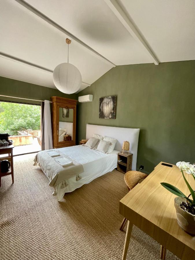 Cévennes - Magnifique chambre d'hôtes, petit paradis - Chambre bleue Monoblet Esterno foto